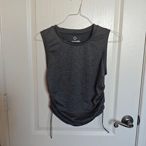 Women's sleevesless shirt , dark gray , Size S